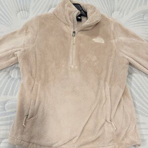 The North Face Plush Quarter-Zip Fleece Pullover - Taupe